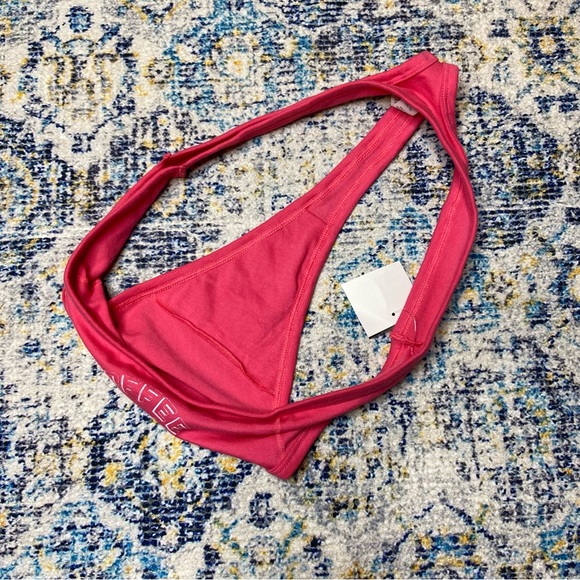 NWT Aerie “Coffee By Day Cocoa By Night” Hot Pink Thong Tanga Cotton Panty XXL - Picture 8 of 8